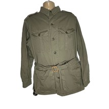 Vtg 1970&#39;s Ll B EAN Khaki Safari Hunting Field Coat **With Belt!** - £108.12 GBP