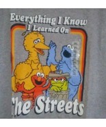 Sesame Street Everything I Know I Learned on the Street Men&#39;s T-Shirt Si... - €17,49 EUR