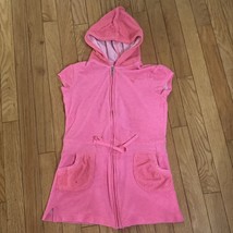 Girls Justice Swimsuit Beach Hooded Adjust Tie Waist  Zipper Cover-up ~ ... - €5,07 EUR