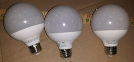 20ZZ24 Set Of 3 Led Bulbs: 3-1/4&quot; Frosted Globes, 2700K, 40 Watt Eq, Ecosmart - £6.76 GBP