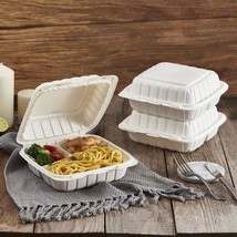 50-Pack Plastic Clamshell Take Out Food Containers, Heavy Duty To-go Disposable  - £44.76 GBP