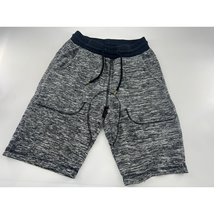 Athletic Shorts Mens Small Black Gray Drawstring Sportswear Loungewear - $8.09 CAD