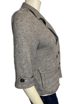 Cabi Gray Knit 3/4 Sleeve Jacket Size M - £18.57 GBP
