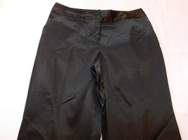 My Collection Petite Women&#39;s ladies Pants Slacks Size 6 Petite Satin Bla... - $20.58