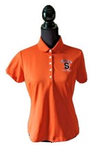 Nike Golf Tech Pique Polo Shirt Syracuse Hockey Orange Dri-Fit Sports Top M 8 10 - £31.85 GBP