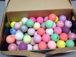 190 Mint Condition Colored Golf Balls - Free Shipping - Aaaaa - £146.01 GBP