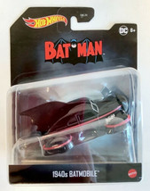 New Mattel GNN47 Hot Wheels 1940s Batmobile 1:50 Scale Vehicle Wave 3 Dc - £18.46 GBP