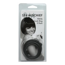 Sex &amp; Mischief Nitrile Cock Ring (3-Pack) - £6.73 GBP