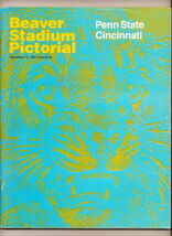 1981 NCAA football Program Cincinnati @ Penn State sept 12th - $29.65