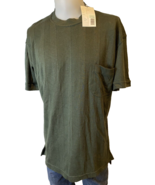 Matinique Green &#39;Jesper&#39; Short Sleeve Striped Ribbed Shirt, Men&#39;s Size X... - $26.05 CAD