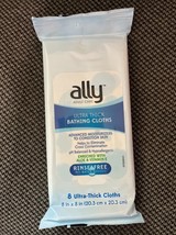 9 packs (72) ally Ultra Thick  Bathing Cloth - 8 Washcloths Per Pack Aloe Vit E - £14.93 GBP
