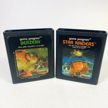 Atari 2600 Cartridge Lot: Star Raiders &amp; Berserk Authentic Tested Arcade Action! - $11.26