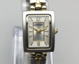 Armitron Watch Women 16mm Silver Gold Two Tone Rectangle Dial New Batter... - $22.27