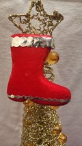 Vintage Santa Claus Red Boot Christmas Tree Decoration 8cm - £2.00 GBP