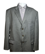 Ralph Lauren Blazer Sports Jacket Men&#39;s 48R Gray Wool Classic Pinstripes... - £45.56 GBP