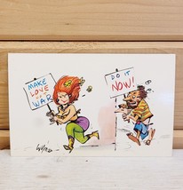 Vintage Postcard Plastichrome 1950s Humor Love and War 3.5 x 5.5 Unused ... - $19.99