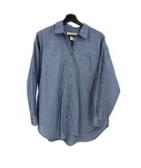Workshop button up shirt Small Andrea Jovine long sleeve tencel chambray womens - $8.91
