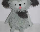 Hallmark MopTops Shaggy Puppy Dog 18" Soft Toy Gray Plush Stuffed Long L... - $15.15