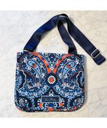Vera Bradley Lighten Up Travel Crossbody Bag Marrakesh Paisley Navy Blue... - $351.74 MXN