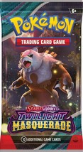 One (1) Pokemon Scarlet and Violet Twilight Masquerade Booster Pack - £4.61 GBP