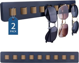 Sunglass Organizer Wall Mounted Wood Sunglass Holder 2 Pack Sunglasses Rack for  - £31.65 GBP
