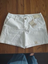 a.n.a. Size 4 White Mid Rise Twill Womens Shorts-Brand New-SHIPS N 24 HOURS - £30.86 GBP