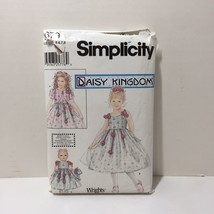 Simplicity 0679 Size 5-8 Girls&#39; Dress Jacket 18&quot; Doll Clothes Daisy Kingdom - £10.09 GBP