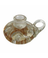 Joe St. Clair Studio Art Glass Chamber Candle Stick Paperweight Yellow F... - $27.80 CAD