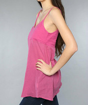 Free People Intimately Anthropologie The Ana&#39;s Camisole Tank Top Dahlia Pink S - £54.47 GBP