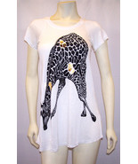 Lauren Moshi Giraffe Swing Tee in White NEW -SS4-GIR - $122.06 CAD