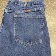 Rustler Men Size 40x30 Blue Jeans Straight High Rise Dark Wash Denim - $8.91