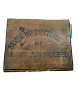 Vintage Wooden Soda Crate Seven Up 7-Up Wood Box Los Angeles California - $149.28 CAD