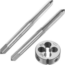 Uxcell 3Pcs Metric Hand Tap And Die Set, M6 X 1 Taper/Plug Thread Taps &amp; Round - £22.89 GBP