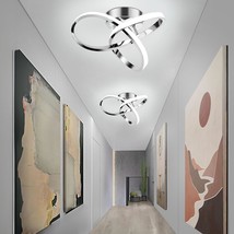 Acrylic Led Ceiling Light Fixture, Modern 2400Lm Hallway Semi Flush Mount Ceilin - £68.15 GBP