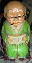 Coin Bank - Vintage Old Man Piggy Bank - £7.02 GBP