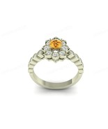 Yellow Citrine Gemstone 925 Sterling Silver Statement Handmade Women Jew... - $1,168.14 MXN