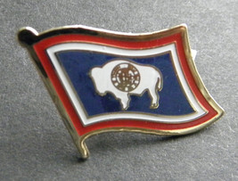 Wyoming Us State Single Flag Lapel Pin Badge 7/8 Inch - £4.50 GBP