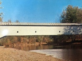 Jackson Covered Bridge in Turkey Run State Park, Indiana Park County Vintage - £14.33 GBP