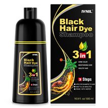 Ivnil Black Hair Dye Shampoo 3 in 1 Color Shampoo for Women &amp; Men for Gr... - $263.19 MXN