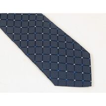 Men's Nautica Tie Woven Silky Feel #Nautica-10 Navy Blue Checkers image 2