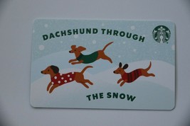 Starbucks Gift Card 2021 Christmas Dachshund Dog USA Collectible Holidays New - £4.69 GBP