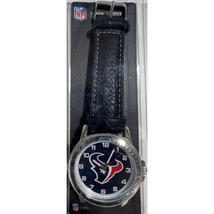 Houston Texans Watch Classic Sports Men&#39;s Leather Band Sparo NFL Official - £17.11 GBP