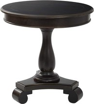 Inspired By Bassett Avalon Round Accent Table, Antique Black, (Bp-Avlat-... - $305.99