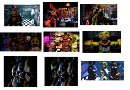 9 Five Nights at Freddy&#39;s inspired Stickers, Birthday party favors,FNAF,... - £9.44 GBP