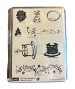 2002 Stampin Up Set Of 9 Two-Step Stampin Sketch A Party Birthday Hat Un... - £11.84 GBP