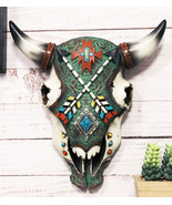 Southwestern Boho Chic Crossed Arrows Navajo Bull Cow Skull Wall Decor P... - £23.97 GBP