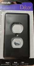 Devon Black Switch Plate Cover Wallplate - $4.83