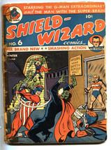 SHIELD WIZARD COMIC #6 1941-MLJ-GOLDEN AGE-Bondage cvr-comic book - $582.00