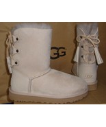 UGG KRISTABELLE Horchata  Suede Sheepskin Corset Bow Boots Size US 5 NIB... - $121.57