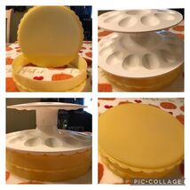 NEW TUPPERWARE 2 TIER DEVILED EGG SERVER & SCALLOPED PIE STAND SERVER - €25,70 EUR NEW TUPPERWARE 2 TIER DEVILED EGG SERVER & SCALLOPED PIE STAND SERVER - €25,70 EUR